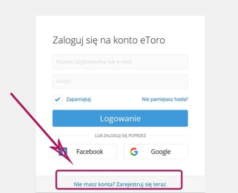 etoro rejestracja