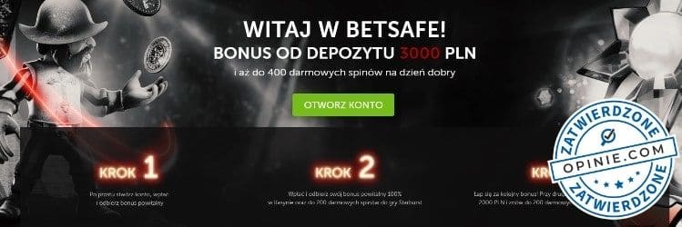 http://opinie.com/go/betsafe-casino Betsafe Casino Bonus powitalny