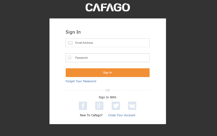 Rejestracja w Cafago