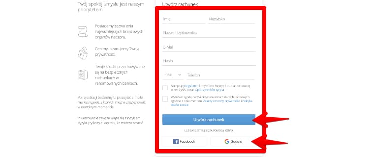 eToro Polska rejestracja