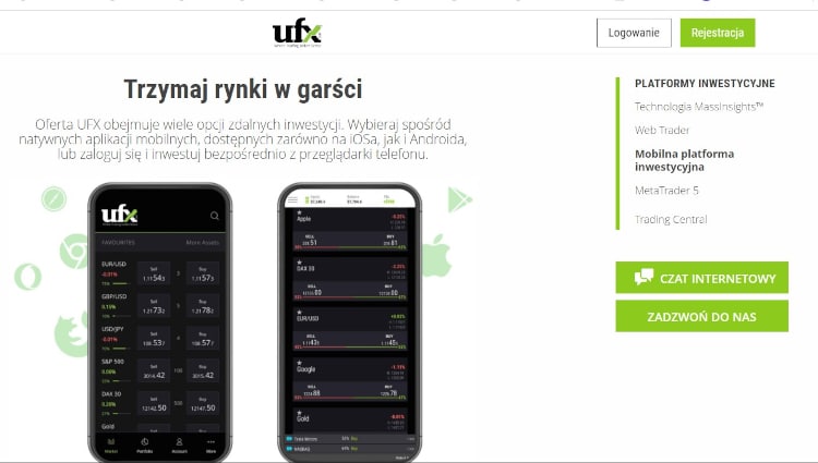 Aplikacja mobilna w UFX