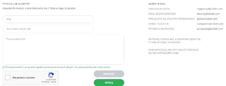 22bet-sports-obsluga obsluga klienta