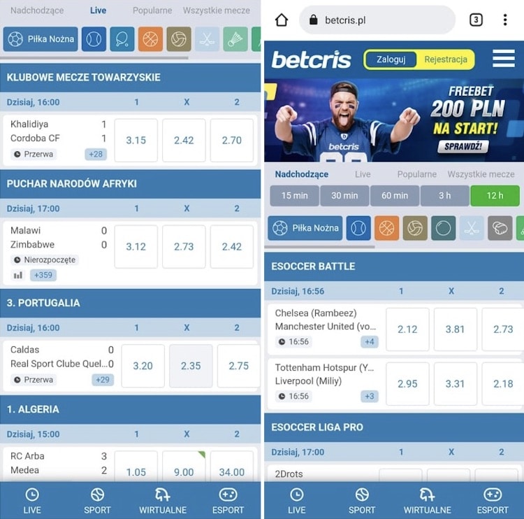 mobile betcris